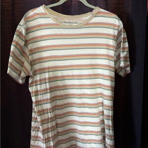 PacSun White and Orange Short Sleeve Tee